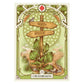 Art Nouveau Floral Romantic Oracle Cards 37Pcs English Divination Deck For Party Table Game