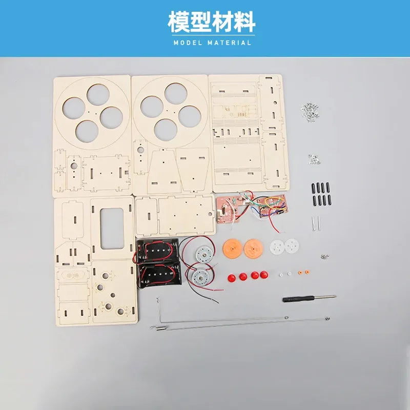 New 3D Assembly Remote Control Robot Model Children's DIY Handmade Science Experiment Toy Set Children's Educational Toys Gift