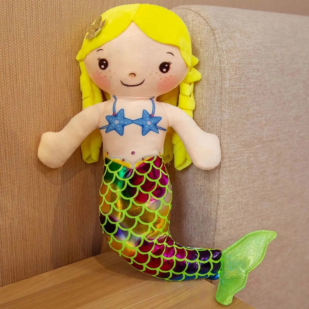 1PC 30cm Cartoon Mermaid Plush Doll Toy Mini Pillow Plush Toys for Birthday Gifts