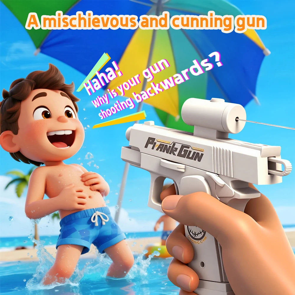 Summer Two-Way Water Gun Prank Water Gun Toy Stress Relief Small Pistol Fun Game Outdoor Adult Child Interaction Shoot Gift
