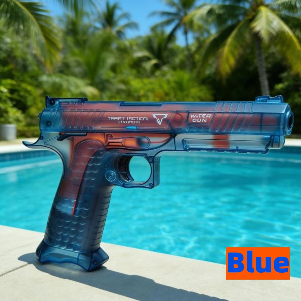 Electric Shooting Water Gun High Pressure Water Blaster for Boys Outdoor Summer Water Fighting Battle Toy Beach Backyard Play