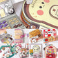 Paper Waffle Quiet Book Colorful Bread Cartoon Busy Book Fried Chicken Convenience Store Snack Bar Sticker Game.