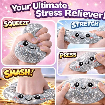 Hot Glitter Dumpling Squishy with Box Dumplings Sensory Squeeze Toy for Stress Relief Fans Gifts