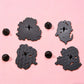 4/8Pcs Anime Demon Slayer Enamel Brooch Pins Kimetsu No Yaiba Character Tanjirou Nezuko Rengoku Metal Lapel Badge Cosplay Gift