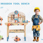 ROBUD Wooden Toy Workbench Tool Bench Set for Kids with Electric Drill Pretend Play STEM Learning Gift for Boys Girls Age 3+
