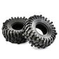 RED SPIDER 4Pcs 1.9 Inch Rock Rubber Tires 1.9" Wheel Tyres OD 118mm For 1/10 RC Crawler Axial SCX10 TRX4 D90 RC Off Road Car Upgrade Accessories