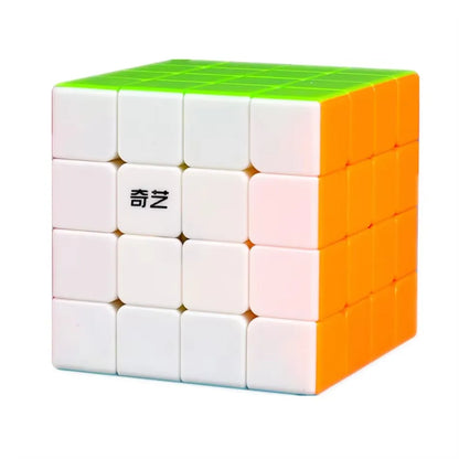 Qiyi S3 4x4 Stickerless Magic Cube 59mm Size Qiyi W2 4x4 Black Sticker Magic Cube 60mm Size Professional Cubo Magico Puzzle Toys
