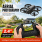 ZNLYRION YL3PK Mini Full Protective Drone With 2.4 Inch Screen Remote Dual Camera Optical Flow Hover 2 Batteries Indoor RC Quadcopter