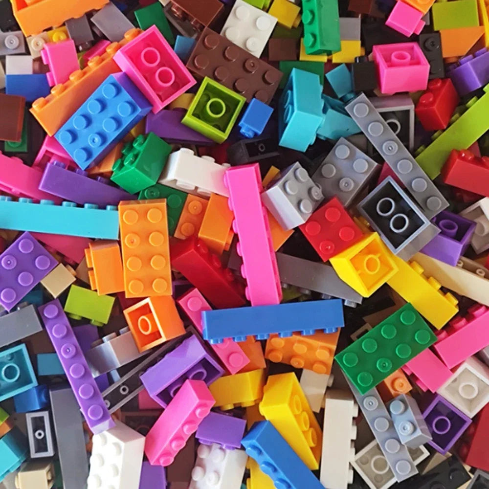 125g/250g DIY Building Blocks Bulk Set City Classic Bricks Colorful Assembly Creative Toy Educational Interactive Toy for Kids