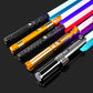 Metal Handle RGB Cosplay Double-edged Lightsaber Sword 16 Colors Change LED Switchable Sound And Light For Boys Girls Gift