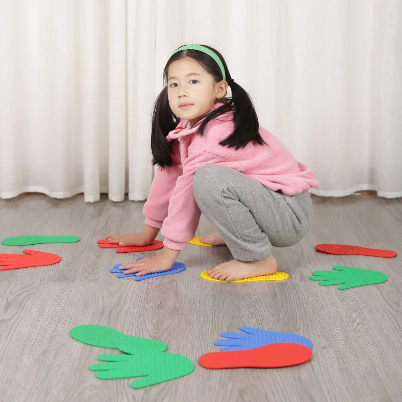 Children's Sensory Training Hand Foot Board Game Props Non-slip Directional Hand Foot Coordination Equipment Toys