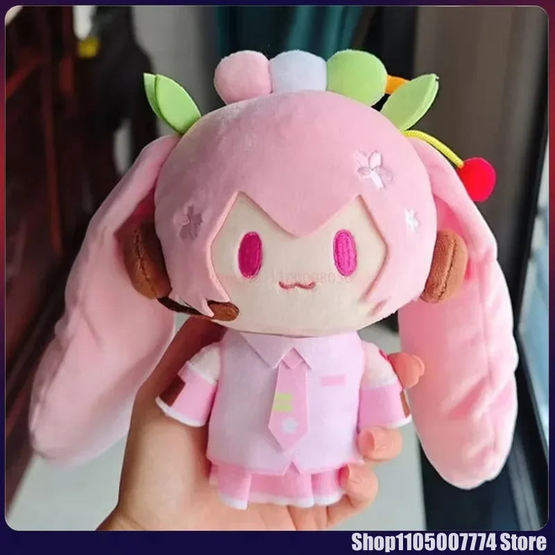 New Hot Hatsune Miku Winter Series Snow Future Top Top Treasure Kawaii Doll Fufu Plush Doll Pendant Girl Birthday Gift Cute