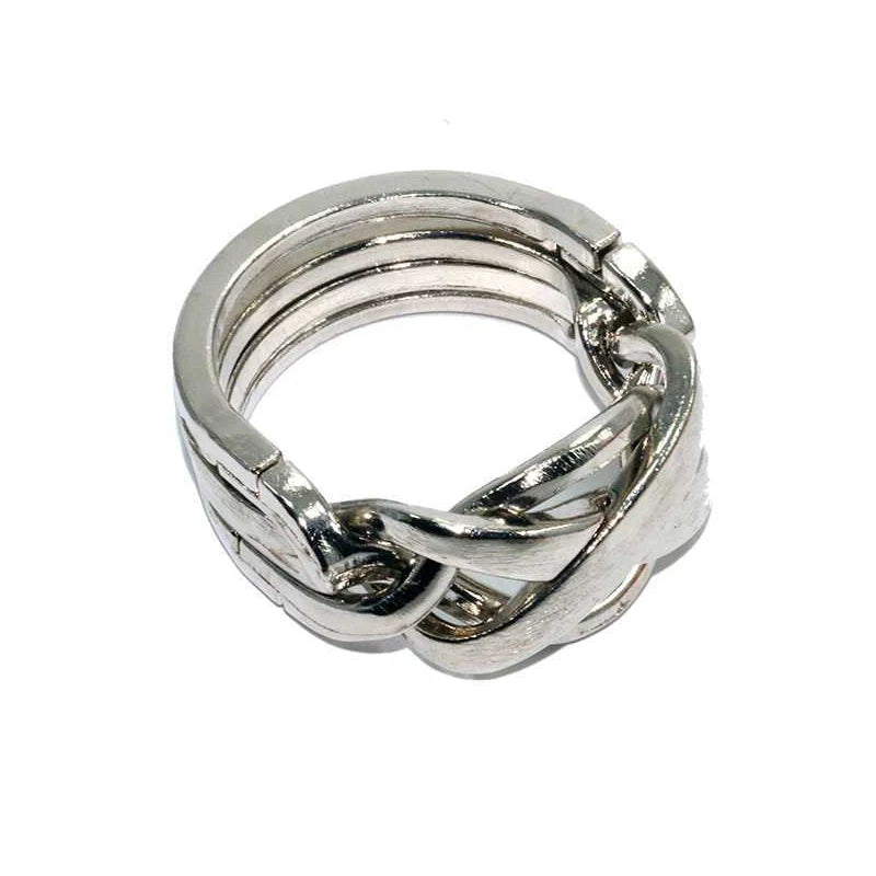 Magic Ring Puzzle Disentanglement Brain Teasers Unique Gifts for Teens Adults Unlock Interlocking IQ Logic Test Educational Toys