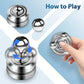 Adult Desktop Stress Relief Metal Fidget Toy Decompression Hypnosis Rotary Gyro Fingertip Toy Kinetic Round Spinner  Gift