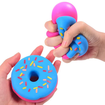 In Stock Needoh Donut TPR Squishy Fidget Toy Soft Squeeze Stress Relief Sensory Toy Adult Collectible Gift Surprise Toy