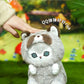 Kawaii Keychain Pendant Cartoon Mofusand Shark Cat Cross-Dressing Doll Backpack Decor Toys