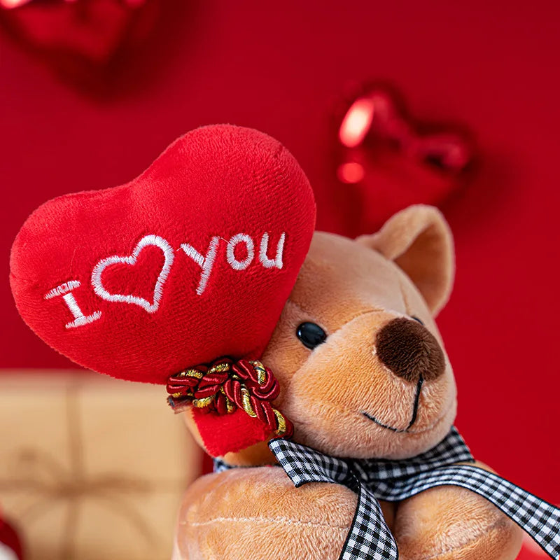 kawaii mother kids Stuffed Toys Soft Love Bear Plush Animal Toy Cute Girlfriend Gift Valentine's Day Present Room Bed Desk Decor