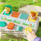 Montessori Pop up Animal Toys and Learning Boxes - Enhance Logic and Motor Skills, for Children's Birthday Gifts