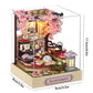 Mini Miniature Dollhouse DIY Small House Kit Making Room Toys Home Bedroom Decorations With Furniture Wooden Craft Doll Houses