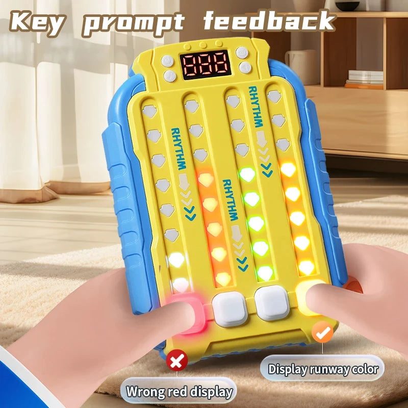 Music Rhythm Press Puzzle Toy Decompression Concentration Training Game Safe Fidget Toy for Kids Boys Girls Birthday Gift