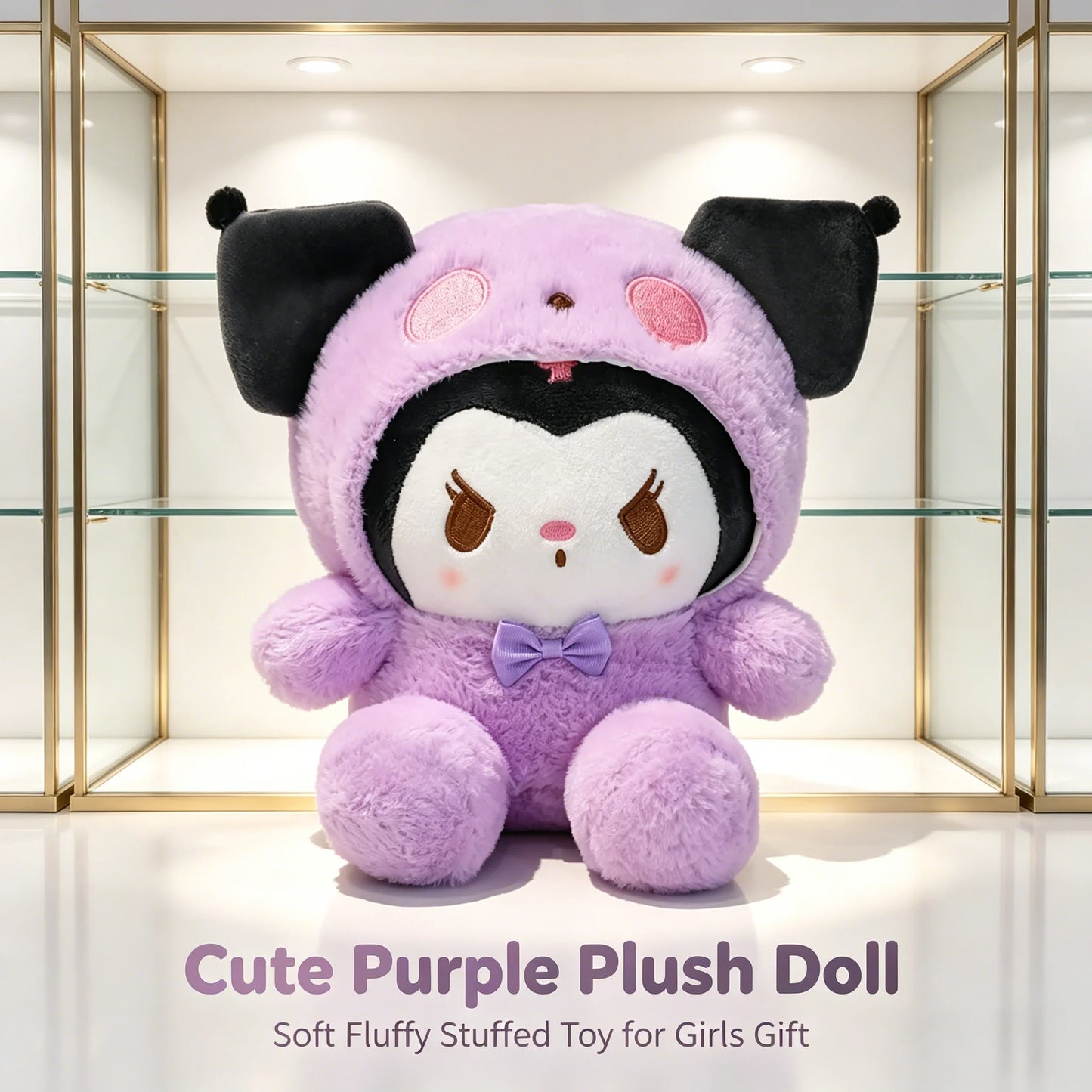 Sanrio Kuromi Cinnamoroll My Melody Pochacco Plush Dolls With Clothes Anime Room Decor Gift for Boys Girls Kids