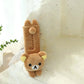 Kawaii Rilakkuma Car Seat Belt Cover Soft Plush Bear Seat Belt Shoulder Pad Japanese Style Cute Car Accessory for Girls Women