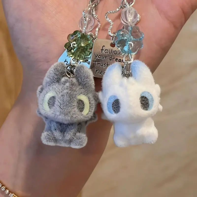 Potdemiel Cartoon Toothless Series Diy Mobile Phone Pendant Exquisite Keychain Decoration Trendy Toy Periphery Surprise Fun Gift