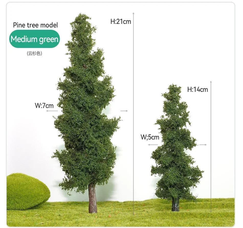 14/21cm Model Train Layout Wire Tree Model Simulation Tree Military Sand Table Material Handmade Diy Landscape Model Tree