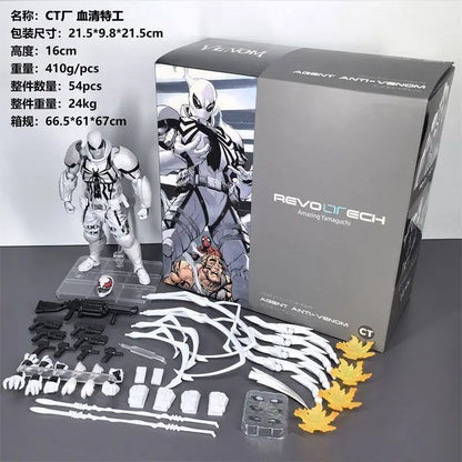 Figurine articulée de collection 16CM CT Toys  Revoltech Yamaguchi Agent Venom, modèle mobile, jouet surprise, cadeau