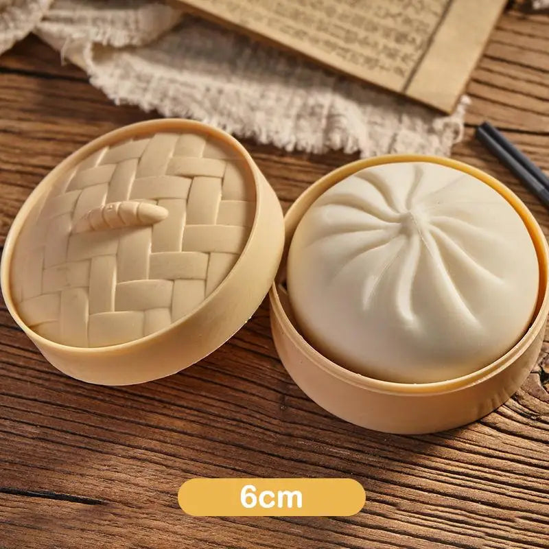 [DO]Steamed Stuff Bun Anti-Stress Dumpling Squishies Ball Fidgets Toy Soft Slowing Rebound Foam Ultra-Soft Decompression Toy[DO]