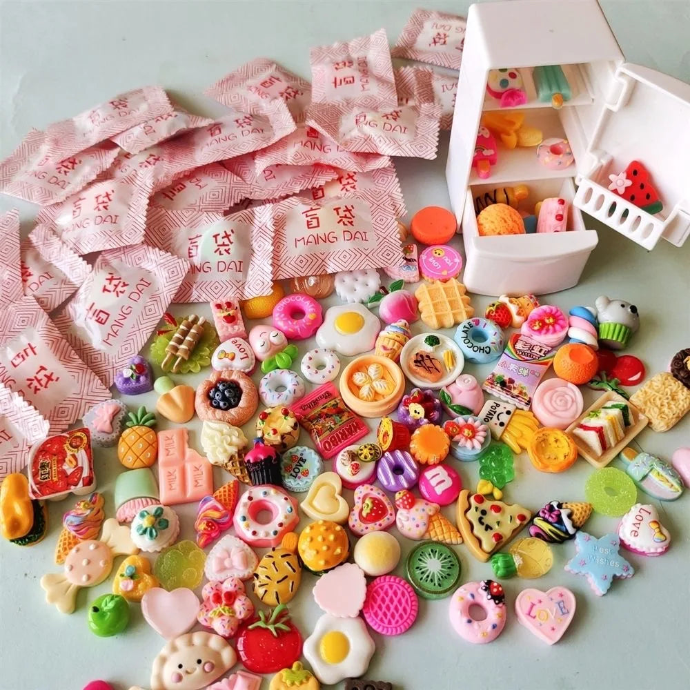 5/20/40pcs Mini Food Beverage Accessories Mini Blind Box House Kitchen Decoration Creative Party Blind Bag Children's Toy Gifts