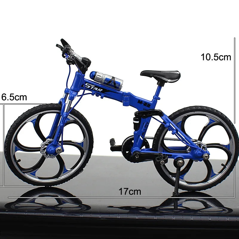 1:8 Mini Model Alloy Bicycle Diecast Simulation Metal Adult Finger Mountain Bike Toy Die-cast Collection Gifts Toys Children