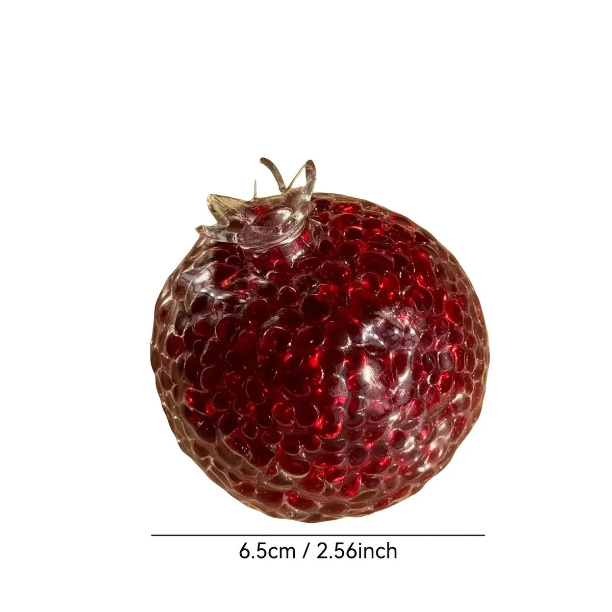 Pomegranate-Shaped Stress Relief Ball Creative Malleable Durable Acrylic Squeeze Toy Fun Novelty Stress Relief Fidget Toys
