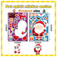 8/16/24 Christmas Puzzle Stickers Create Your Own Santa Claus DIY Make-a-Face Jigsaw Games Children Party Decoration Toy