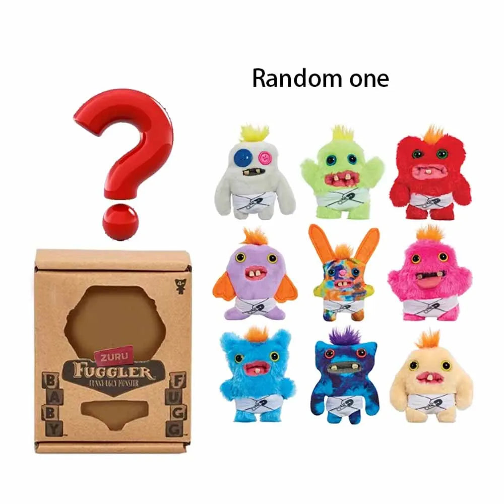 Baby Fuggler Plush Doll Fuggler Ugly Monster REEK-O Wide Eyed Weirdo Sasquoosh Soft Smalll Stuffed Toy With Box