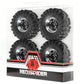 RED SPIDER 4Pcs 1.3 Inch 70mm RC Crawler Rubber Tires Metal Beadlock Wheel Rims Off‑Road Tyre Set for 1/18 1/24 RC Crawler Axial SCX24 FMS FCX24 RC Car Upgrade Spare Parts