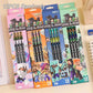 12Pcs Pencil High Appearance Level My World 2B Pencil Special Wood Pen Stationery Birthday Gift for Boy Girl