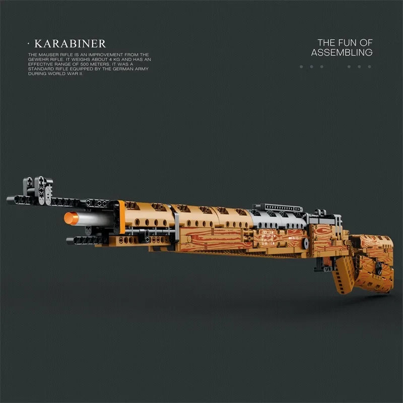 Technical Karabiner 98K Ideas Design Building Blocks Model Educational Toy Birthday Christmas Halloween Gifts