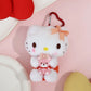 Genuine Sanrio Hello Kitty Kuromi Melody Pachacoo Cinnamoroll Stuffed Toy Pendant Cute Plush Toys Keyring Keychain Birthday Gift