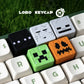 Square Shape My World Series Pixel Style Personalized Mechanical Keyboard Diy Decoration Keycap Game Periphery Custom Edition