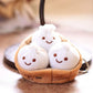 Steamed Bun Plush Keychain Cute Xiaolongbao Plush Toy Doll Bag Charm Keyring Mini Plushie Food Plush Doll Gift for Kids