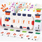 Talking Flash Cards Machine with Music,Word Blending & Math Games, ABC Learning Toys,Educational Reading Interactive Toy