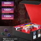 Trading Card Storage Box with Display; 4-Row Deck Case with Removable Lid; 2400+ Deck Box for with Removable Cover; Card Case Fits Magic TCG PTCG Sports Cards