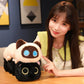 Giant Cute Soft Cat Plush Sleep Long Pillow Cushion Kawaii Black Cat Soft Plush Toys Gift