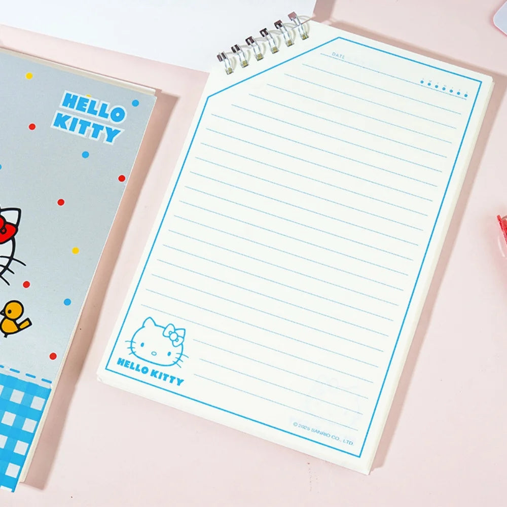 Genuine Sanrio Hello Kitty A5 Notebook Horizontal Line Removable Student Notebook Cartoon School Supplies Students Women Gifts