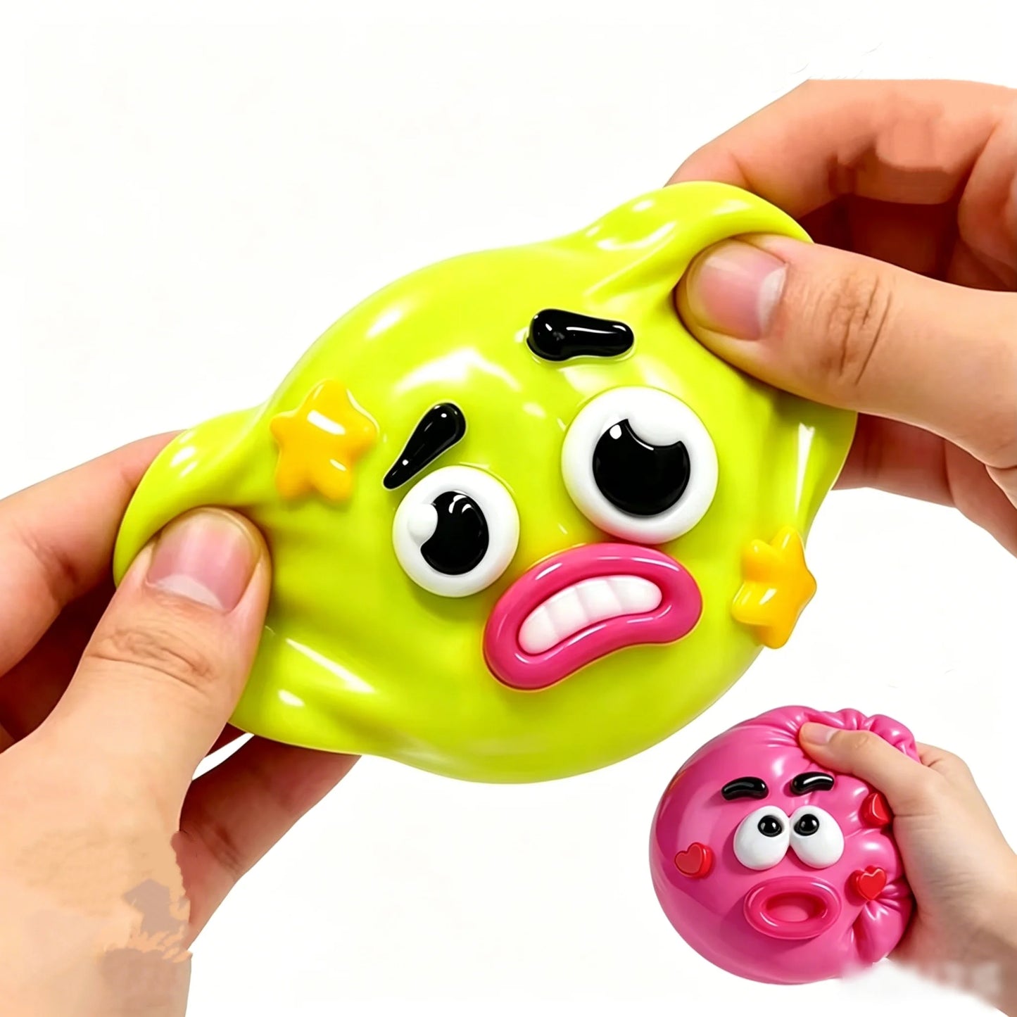 Dog Face Swap Squishy Toy Soft Moldable Cute Slow Rise Squeeze Toy Relaxing Sensory Fidget for Adults Home Office Play Gift ﻿
