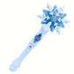 Hot Selling Anime Ice Princess Elsa Light Music Magic Dream Snow Wand Makeup Toy Girl Birthday Christmas Gift