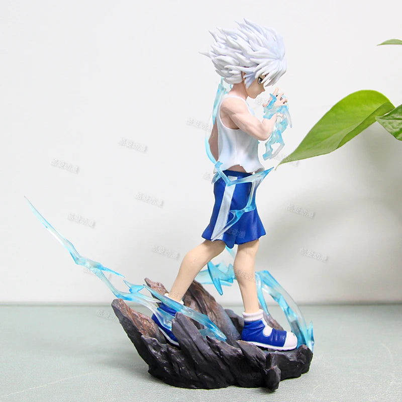 New Nuevas Figuras De Anime Hunter × Hunter Killua Zoldyck Figura  AccióN De Manga Modelo Pvc Estatua Coleccionable Ornamento