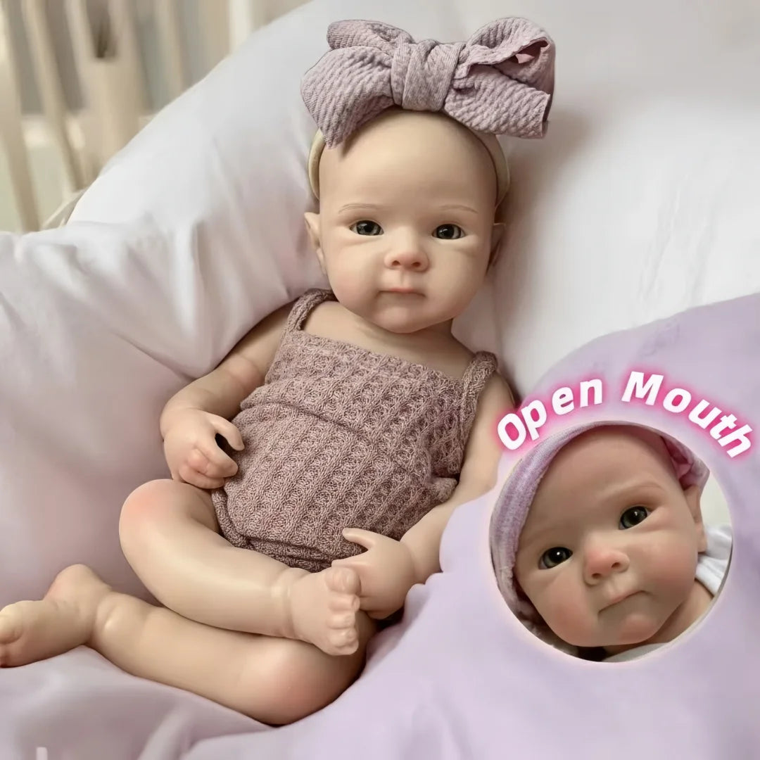 13Inch Waterproof Bettie Reborn Silicone Doll With 2 Sets Outfits Handmade Paint Skin Soft Touch Silicone Doll