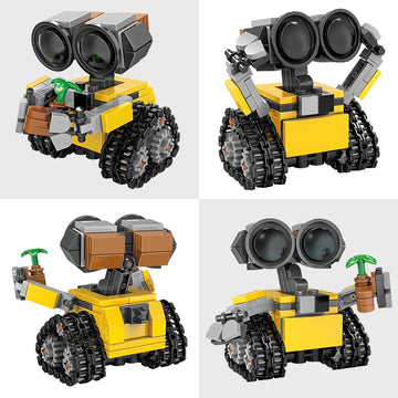 Space Mini Robot MOC Building Bricks Toys 217Pcs Tracked Bot Model Classic Movie Sci-Fi Blocks Dolls Kids and Adult Gifts